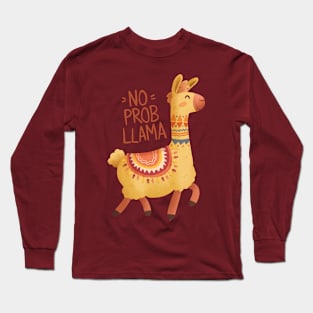 No Probllama Long Sleeve T-Shirt